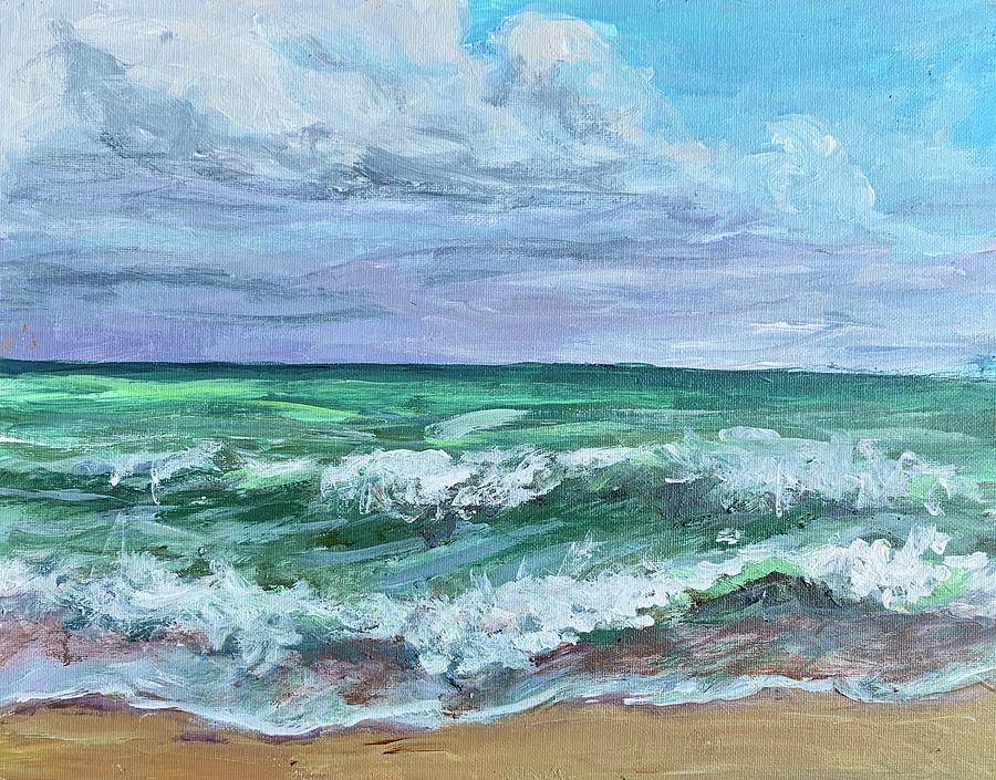 plein air beach painting