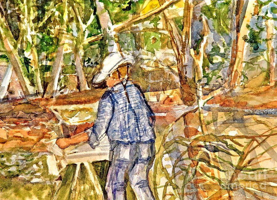 Tree Painting - Plein Air Watercolorist by Mindy Newman