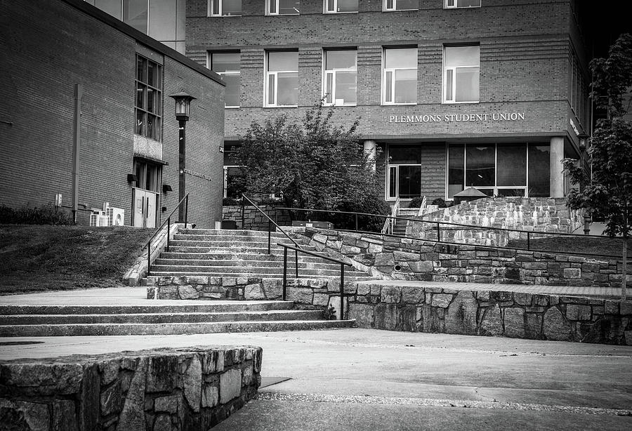 Plemmons Student Union In Black and White Photograph by Greg Mimbs