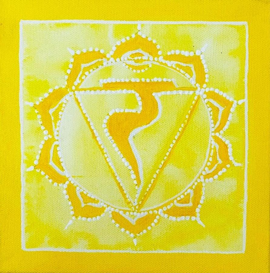 Chakra Painting - Solar Plexus Chakra or Manipura by IRA World Art
