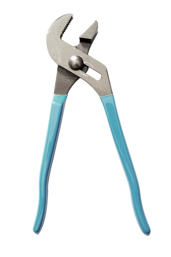 Pliers on white background Photograph by Thomas Northcut