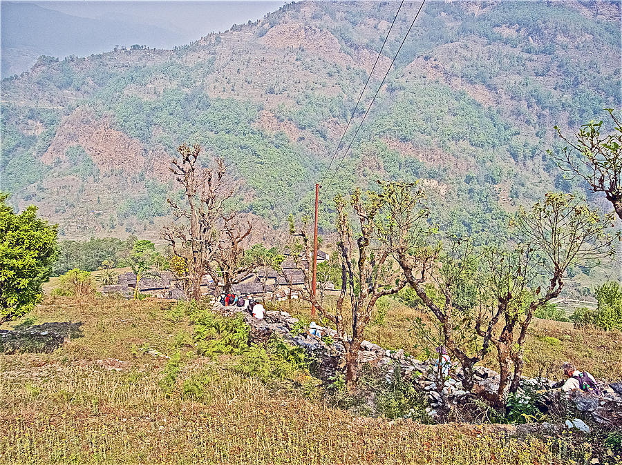 Hiking Down Trail To Mothers Village Nepal Photograph By Ruth Hager Fine Art America