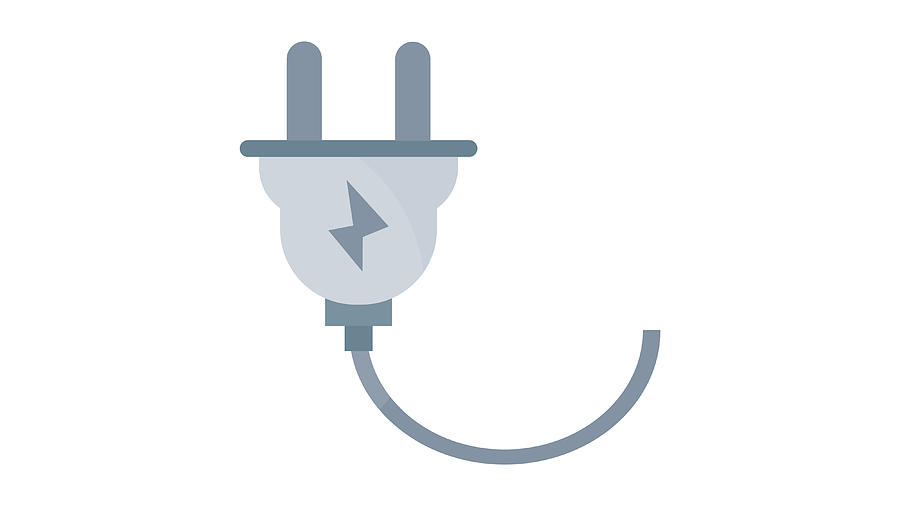 Plug icon Drawing by Redlio Designs