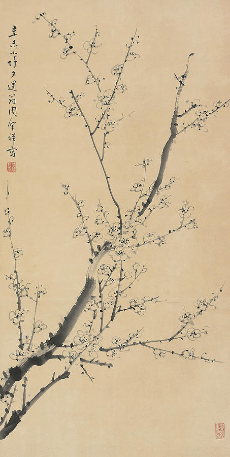 Zhao Painting - Plum Blossom In by Zhao Xiang Zhou Zhao Painting - Plum Blossom In by Zhao Xiang Zhou