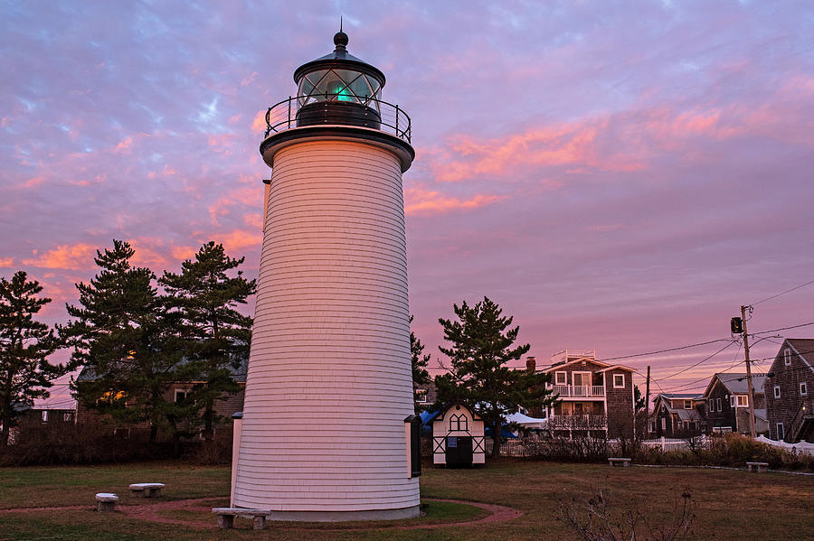Plum Island Light at Sunrise Newbury Massachusetts Photograph by Toby McGuire