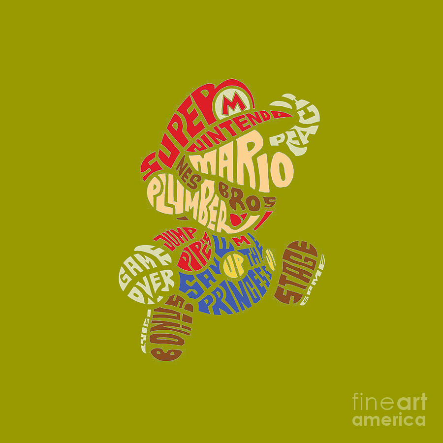 Plumber M calligram Drawing by Vicky Rahmawati - Pixels