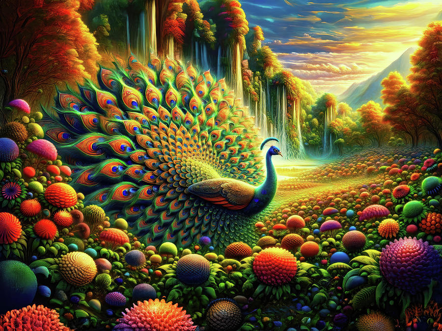 Plume Paradise Digital Art by Bill and Linda Tiepelman