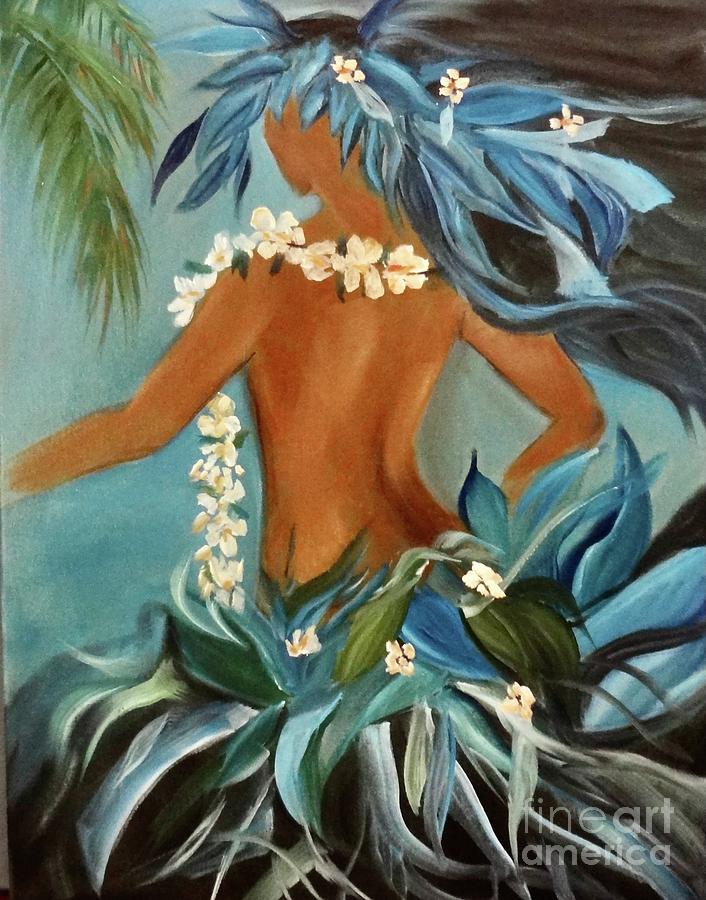 Plumeria Leis Painting by Jenny Lee