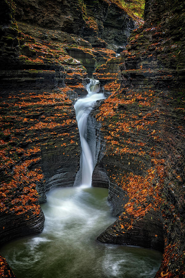 Fall Photograph - Pluto Falls and Spiral Gorge by Rick Berk