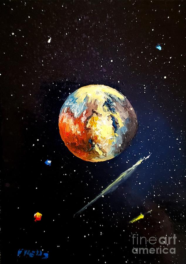 Pluto Painting by Fred Wilson
