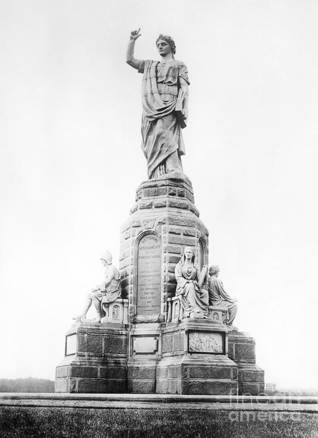 Plymouth Monument, c1920 Photograph by Granger