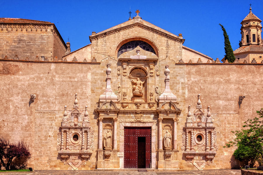 Poblet Monastery entrance, Catalonia, Spain  Photograph by Tatiana Travelways