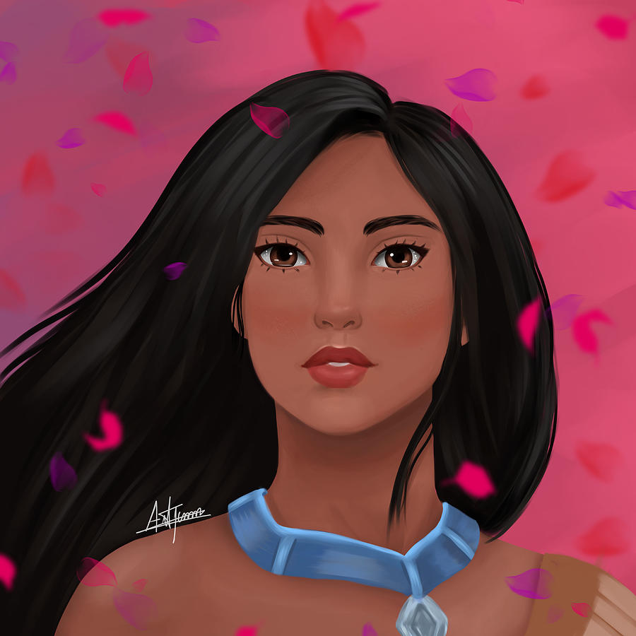 Pocahontas Digital Art by Juliart Jcmm