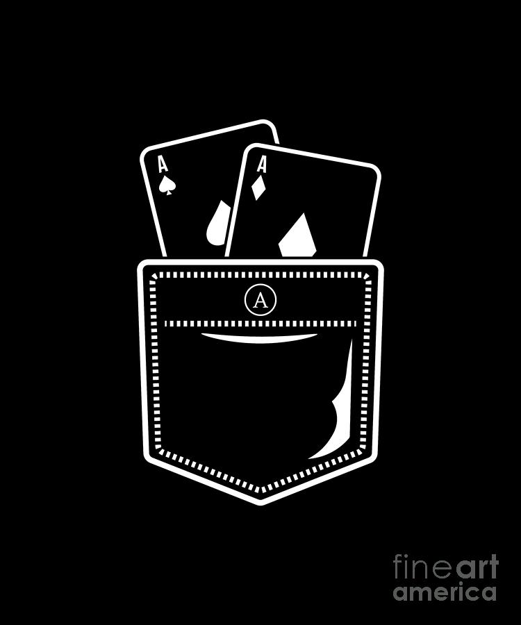 Pocket Aces - Poker Design Digital Art by Jan Deelmann