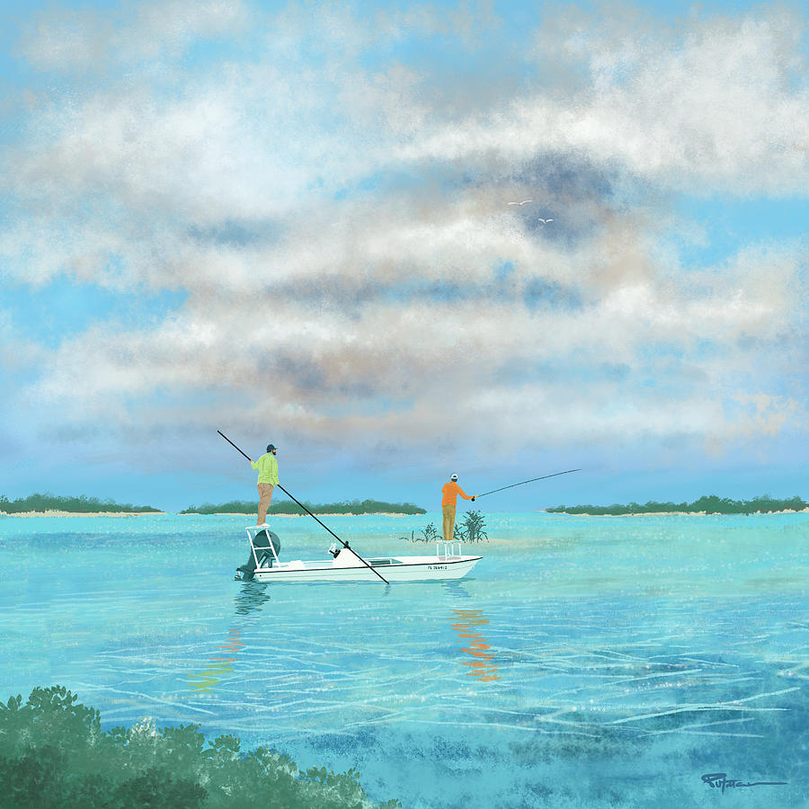 Bahamas Digital Art - Pocket Island Paradise by Kevin Putman