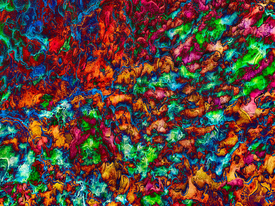 Poderosa pine bark meets sky and clouds Digital Art by Bruce Block