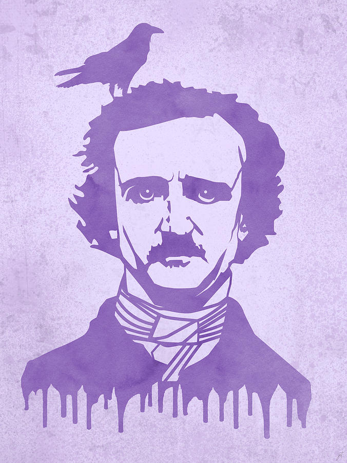 Abstract Painting - Poe Abstract  by Ink Well
