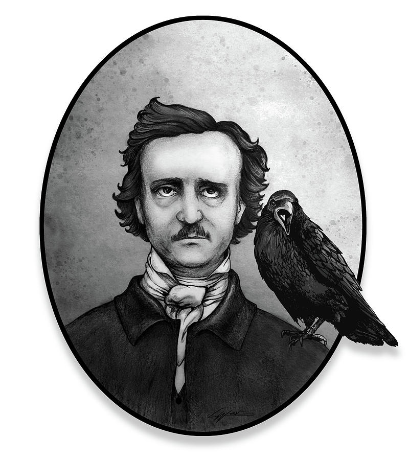 Poe Mixed Media by Lucy West