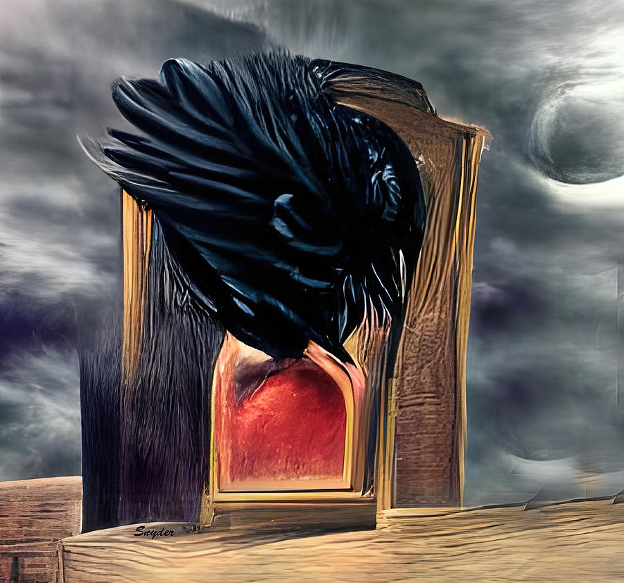 Poes Crow Because Raven Doesnt Rhyme Digital Art by Floyd Snyder