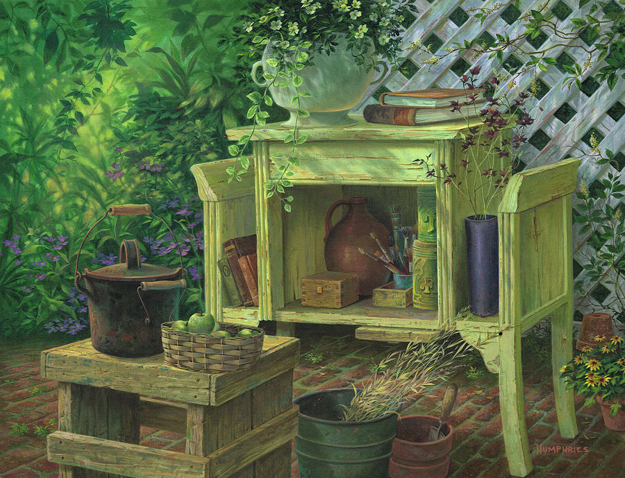 Poetic Gardens Painting by Michael Humphries