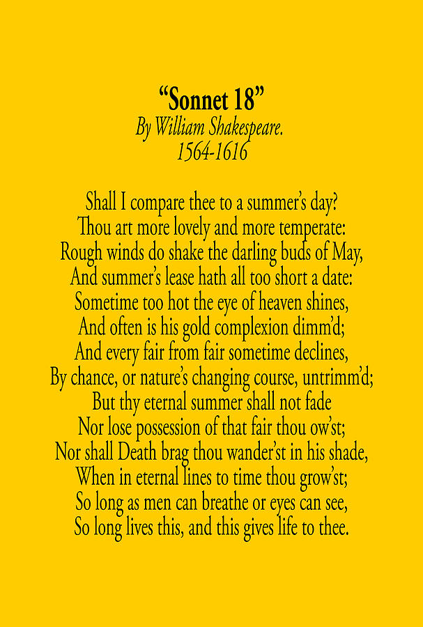 Soneto 18, william shakespeare