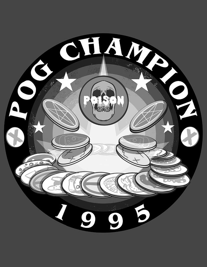 Pog Champion Drawing by Ludwig Van Bacon