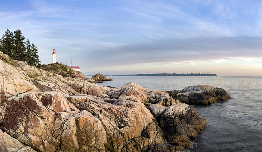 Point Atkinson Lighthouse at Burrard Inlet Photograph by Michael Russell