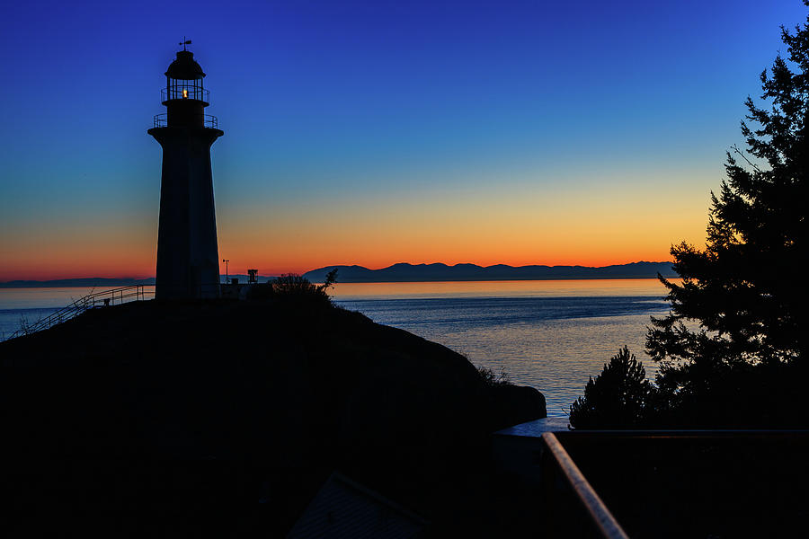 Point Atkinson Lighthouse at Twilight Photograph by HawkEye Media