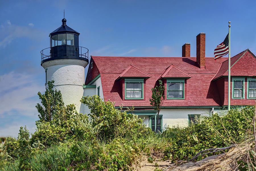 Lighthouse Photograph - Point Betsie No 3 - Michigan by Nikolyn McDonald