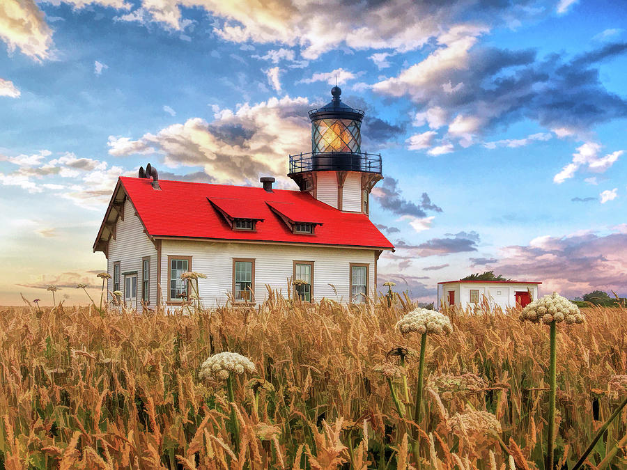 Point Cabrillo Lighthouse Painting by Christopher Arndt