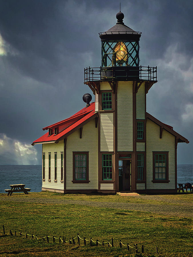 Fort Bragg Photograph - Point Cabrillo Lighthouse,  by Zayne Diamond Photographic