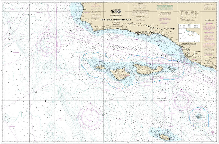 Point Dume to hotsell Purisima Point, CA Nautical Chart Shower Curtain / Made to Order