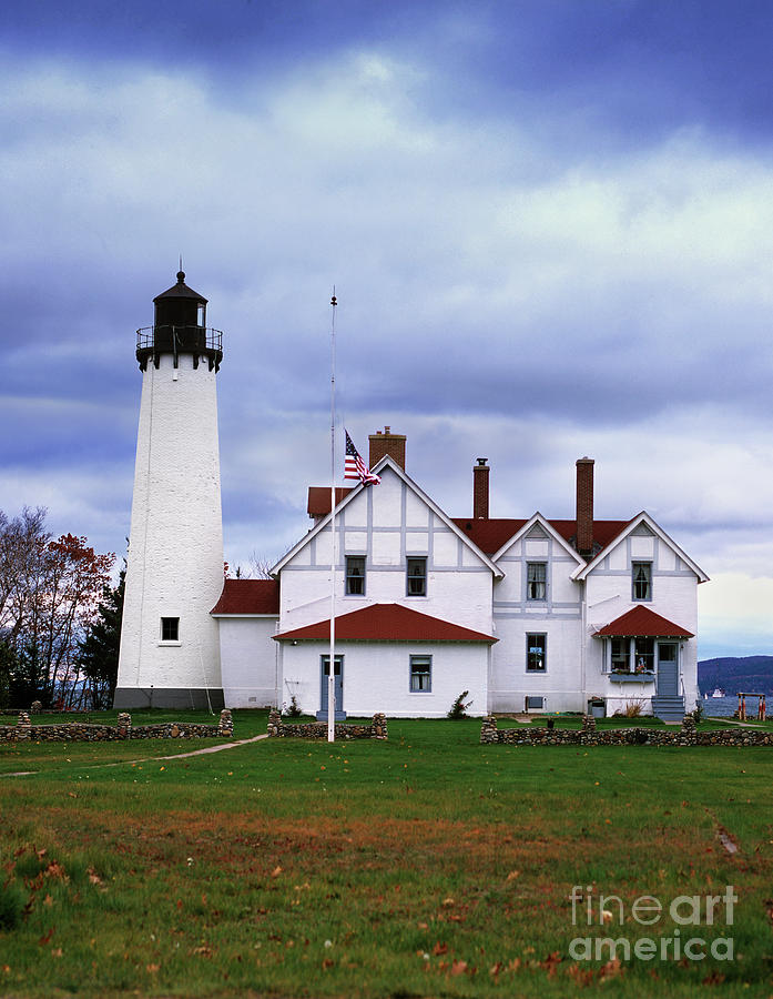 Point Iroquois Lighthouse, Lake Superior, Michigan Photograph by Wernher Krutein