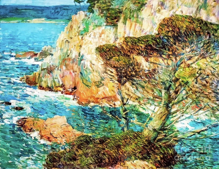 Point Lobos, Carmel by Childe Hassam 1914 Painting by Childe Hassam