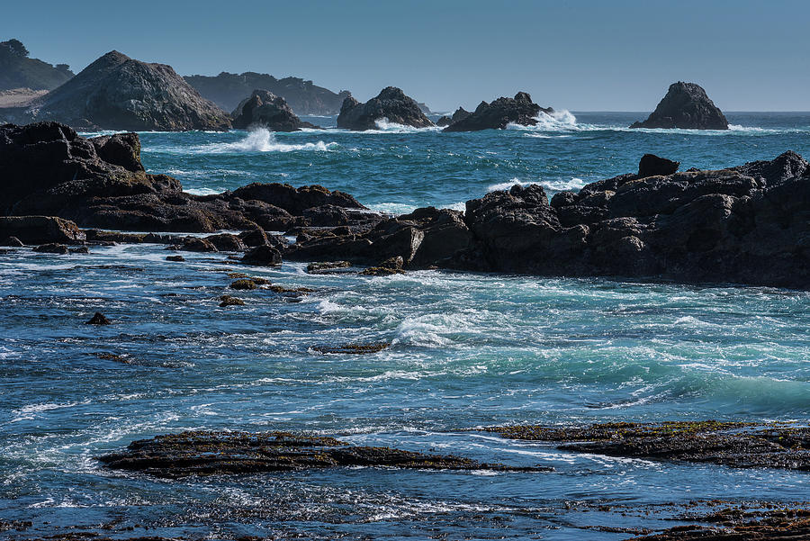 Point Lobos Coastline Photograph by Lynn Thomas Amber