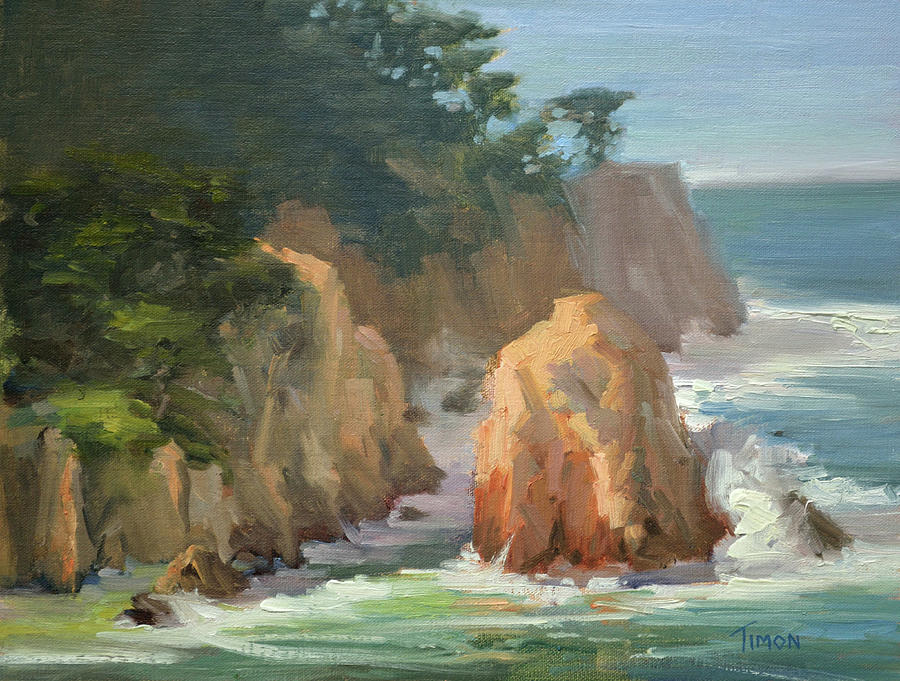 Impressionism Painting - Point Lobos Morning by Timon Sloane