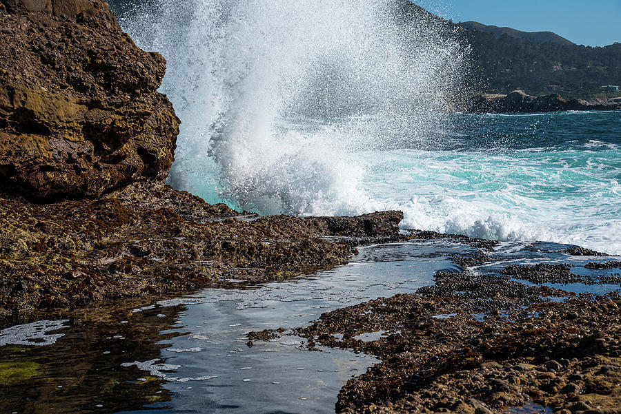 Point Lobos Waves Photograph by Lynn Thomas Amber