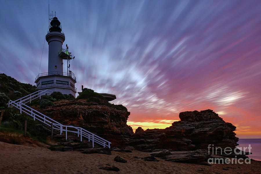 Point Londsale Lighthouse At Sunrise Photograph by Neil Maclachlan