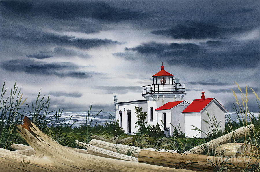 Point No Point Lighthouse Painting by James Williamson
