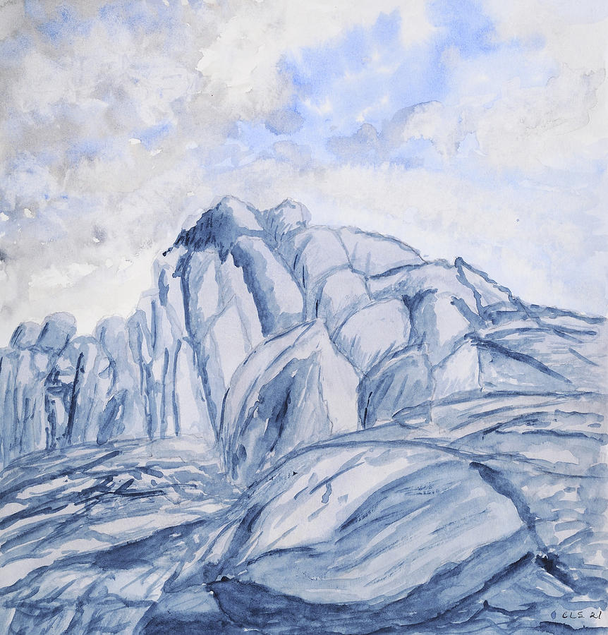 Point of Rocks Painting by Cynthia Schoeppel