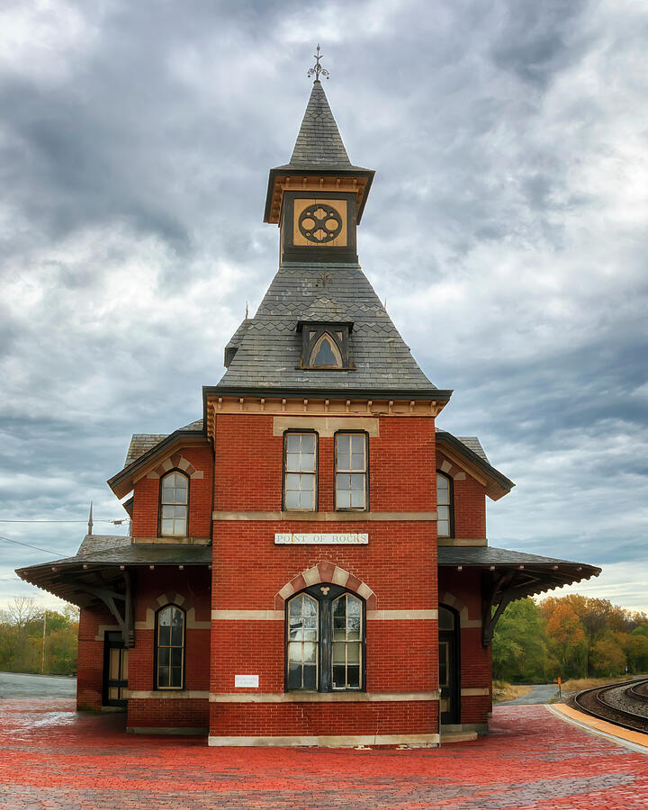 Point of Rocks Train Station - Maryland Photograph by Susan Rissi Tregoning