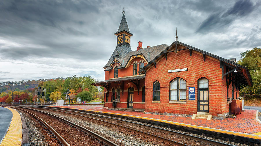 Point of Rocks Train Station Photograph by Susan Rissi Tregoning