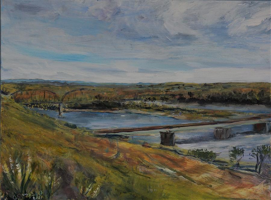 Chief Lookings Lookout Painting by Helen Campbell