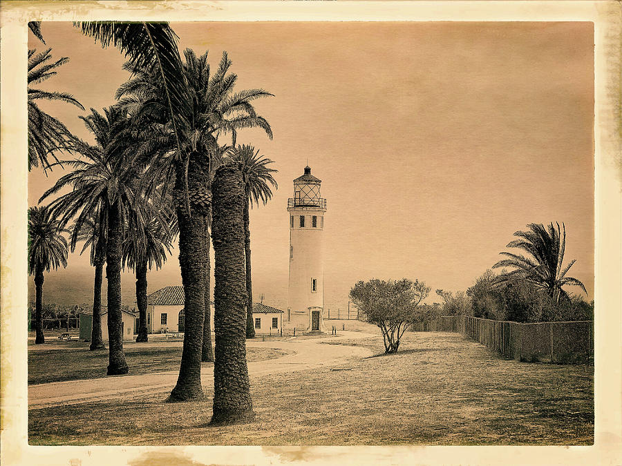 Point Vicente Lighthouse Sepia 1 Photograph by Craig Brewer