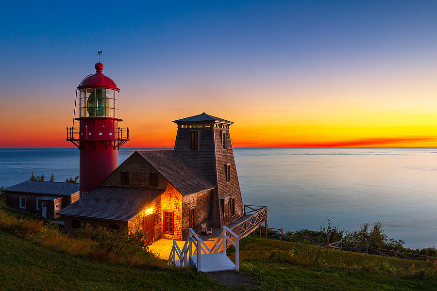 Pointe-à-la-Renommée_lighthouse _sunrise-DRI Photograph by Jean Surprenant
