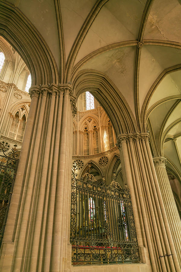 Pointed Arch Bayeux Cathedral Photograph by Jurgen Lorenzen