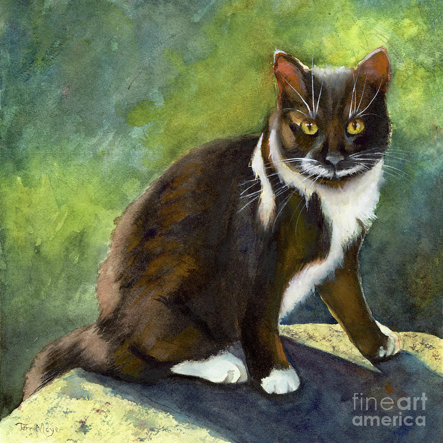 Poised for Mischief Painting by Terri  Meyer