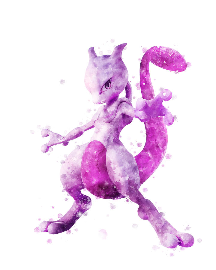 Pokemon Mewtwo Painting By Print Center