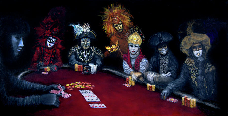 Poker Painting - Poker Face II by Jason Marsh