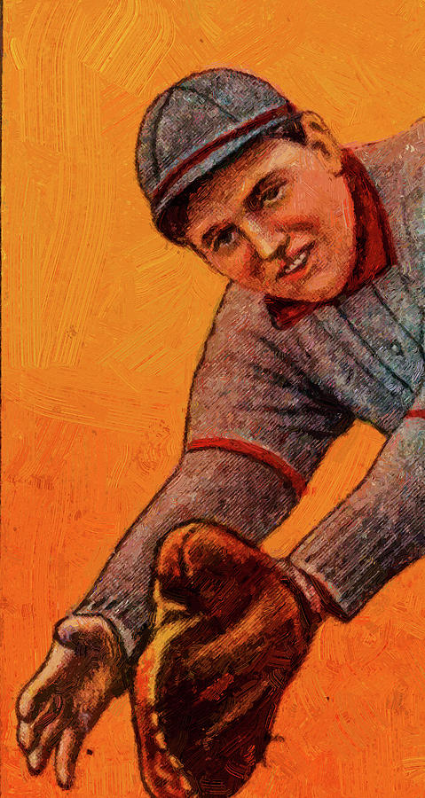 Polar Bear Eddie Phelps Baseball Game Cards Oil Painting Painting